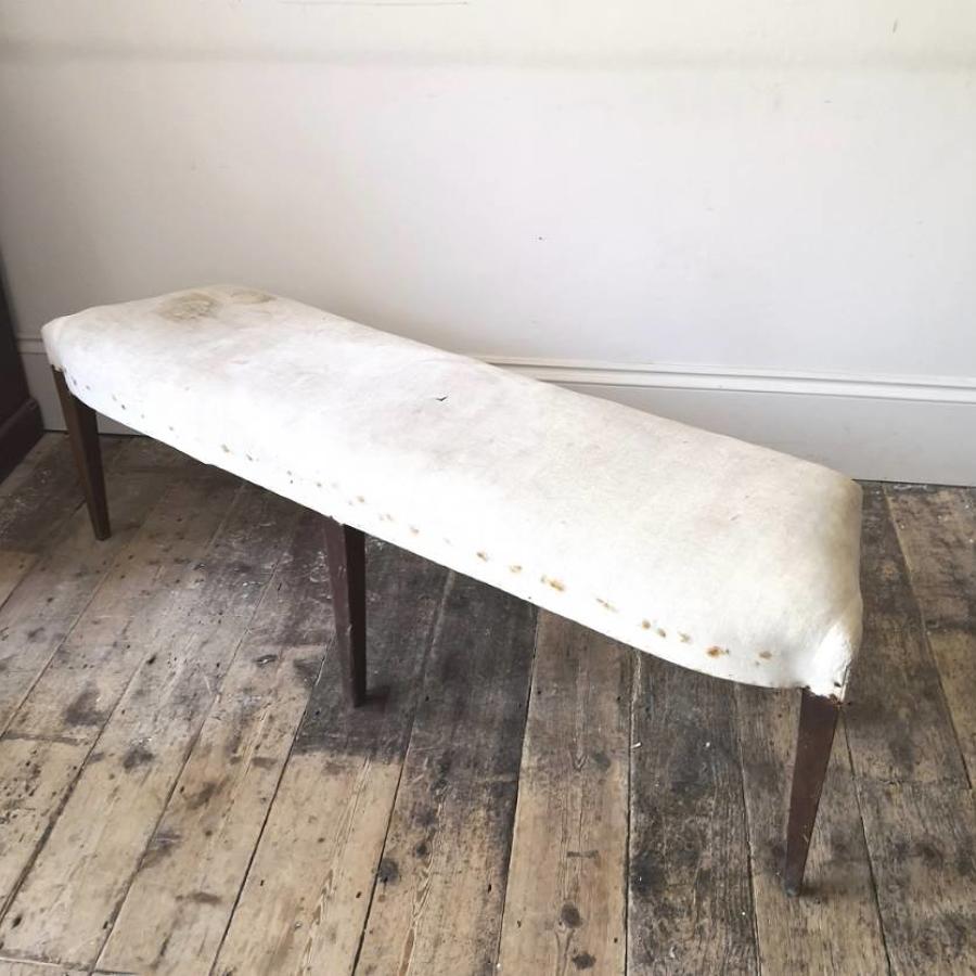 A George III long stool