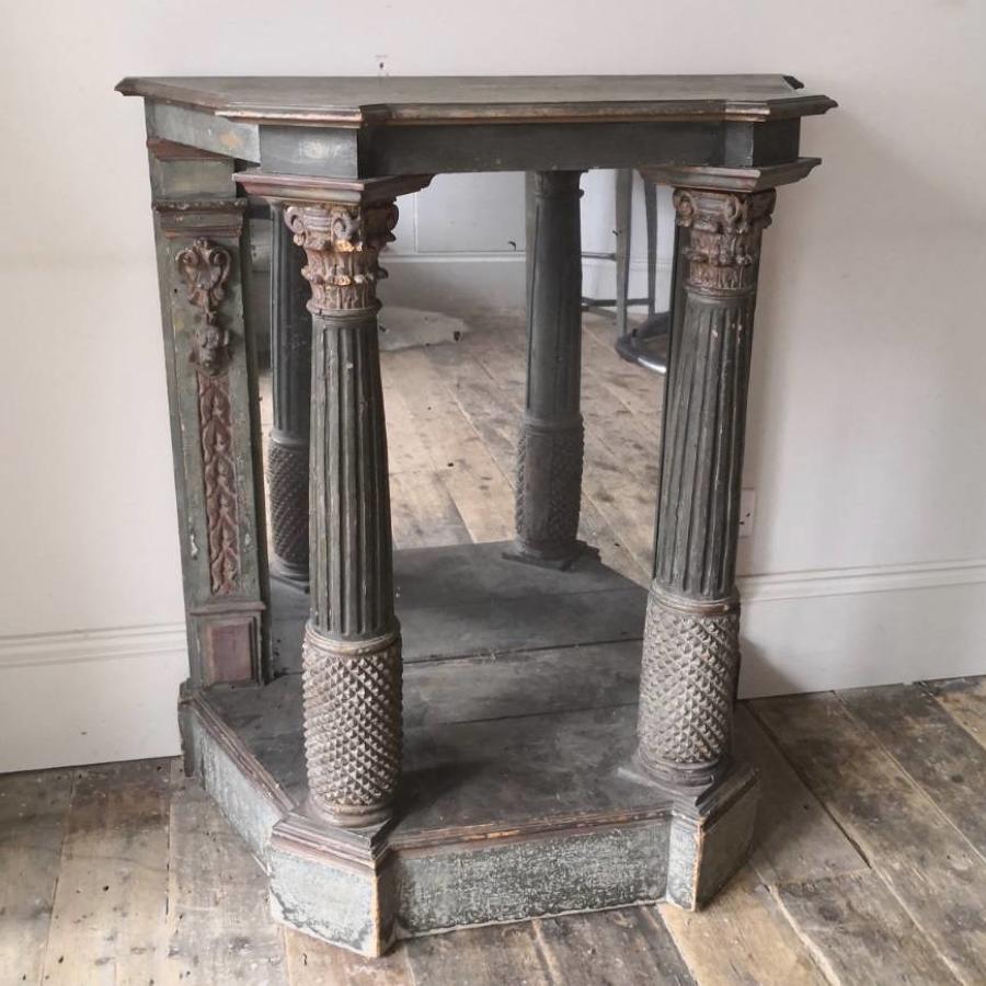 Nineteenth century painted console table