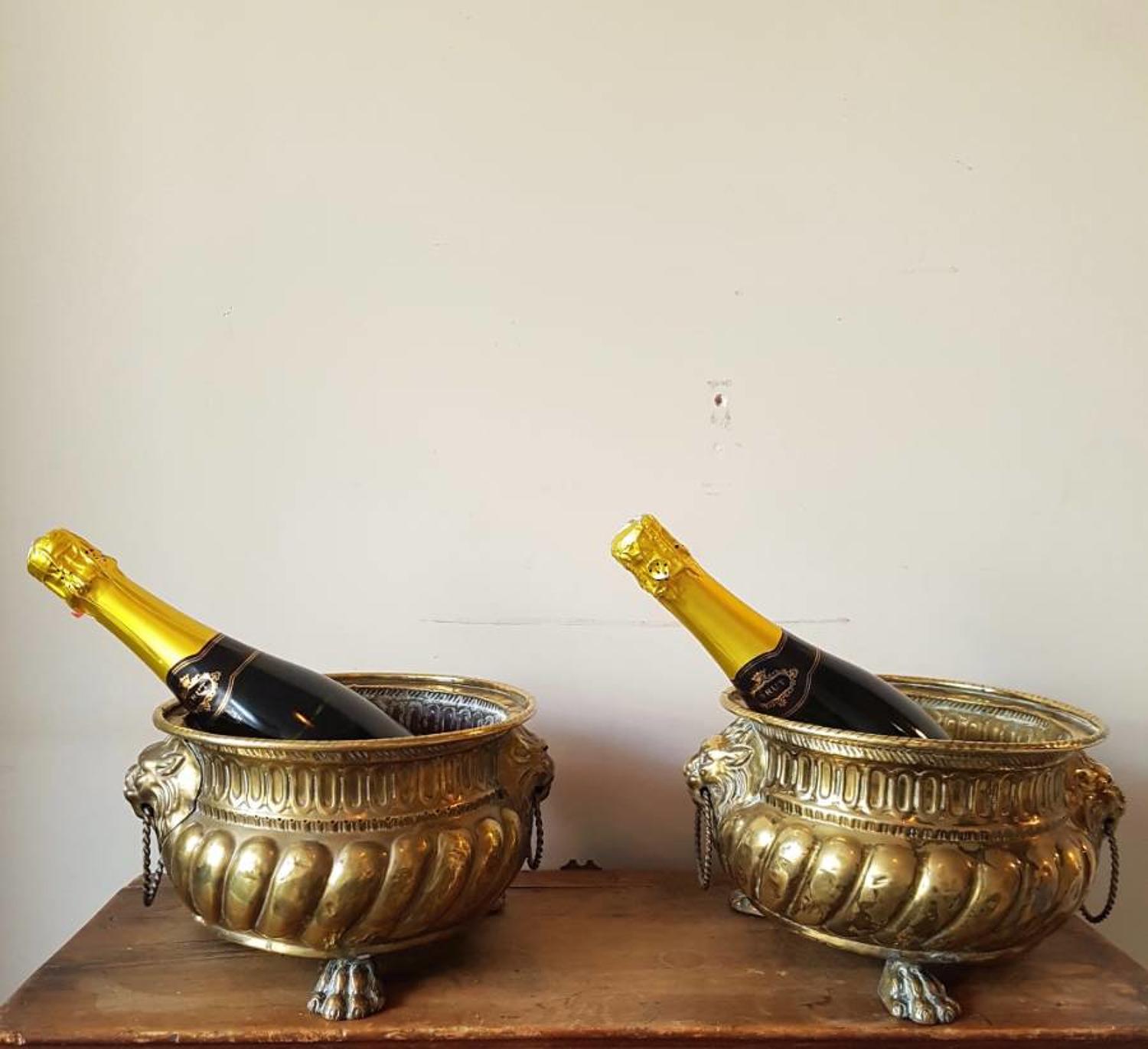 A pair of nineteenth century wine coolers