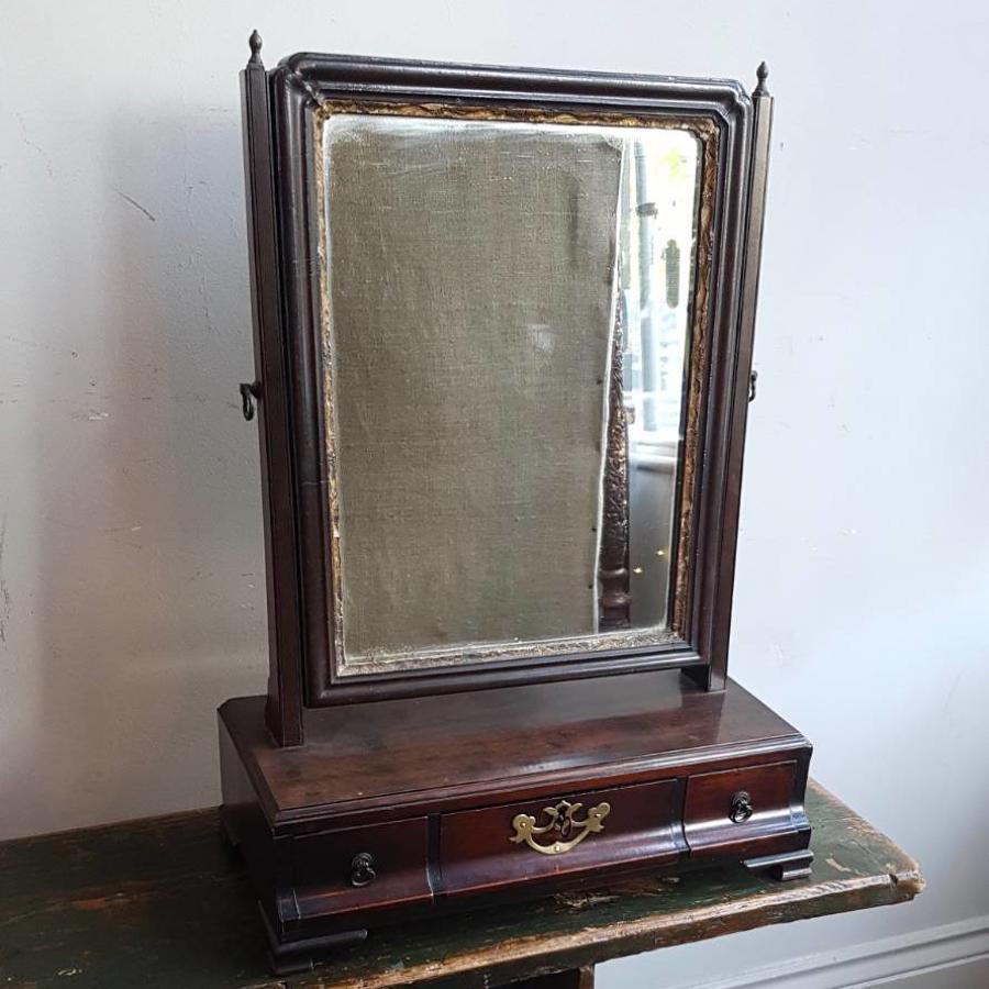 A George III toilet mirror