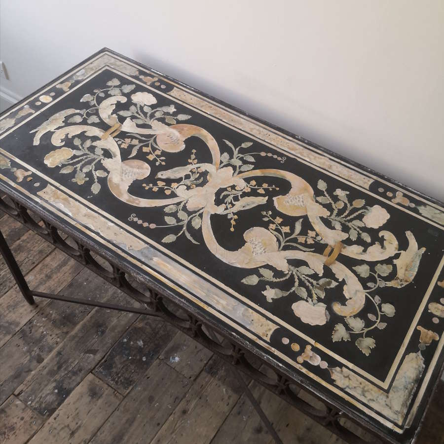 17th/18th century scagliola table