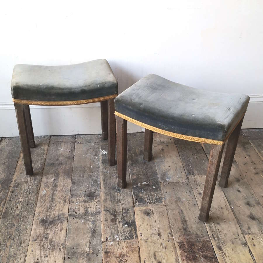 A pair of Elizabeth II coronation stools