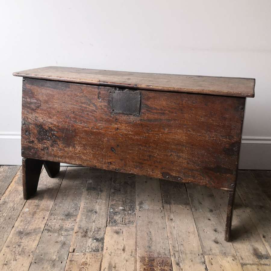17th century five plank coffer.