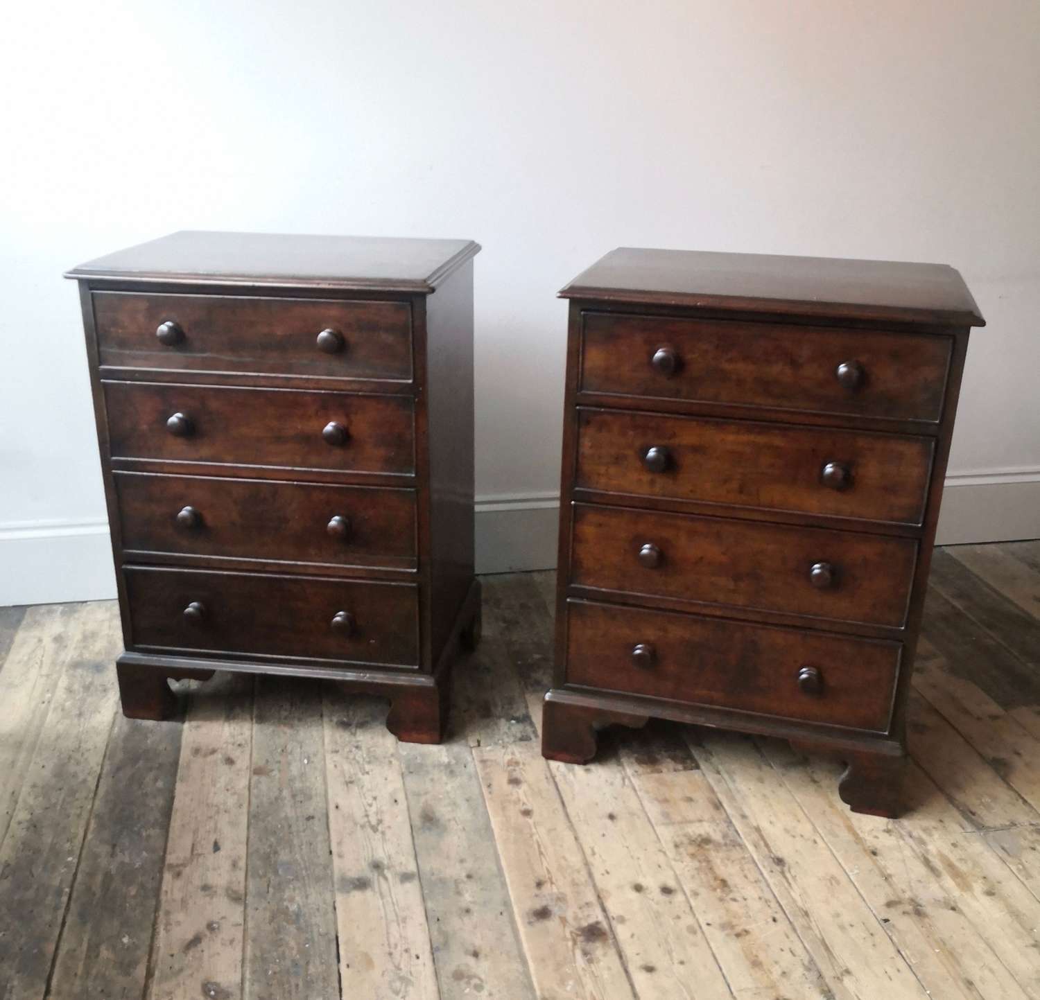 A pair of 19th century chests of drawers