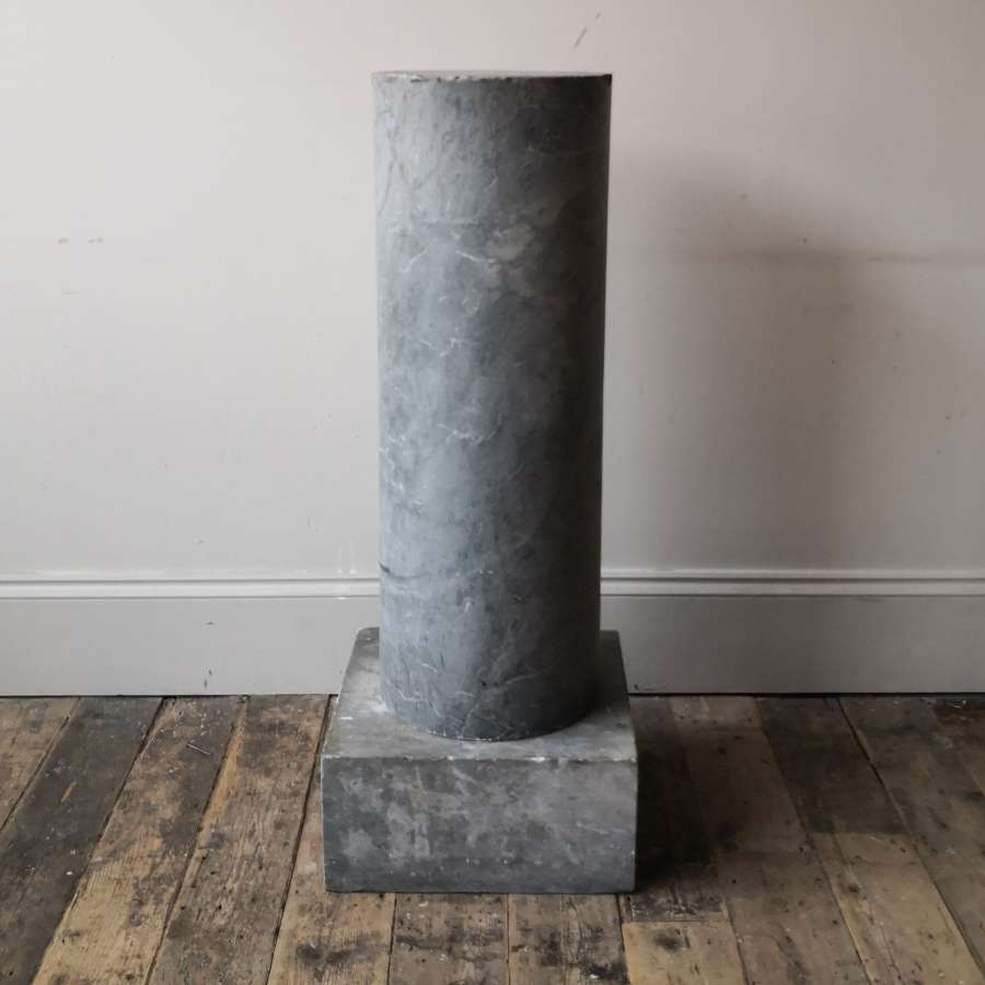 19th century marble pedestal.
