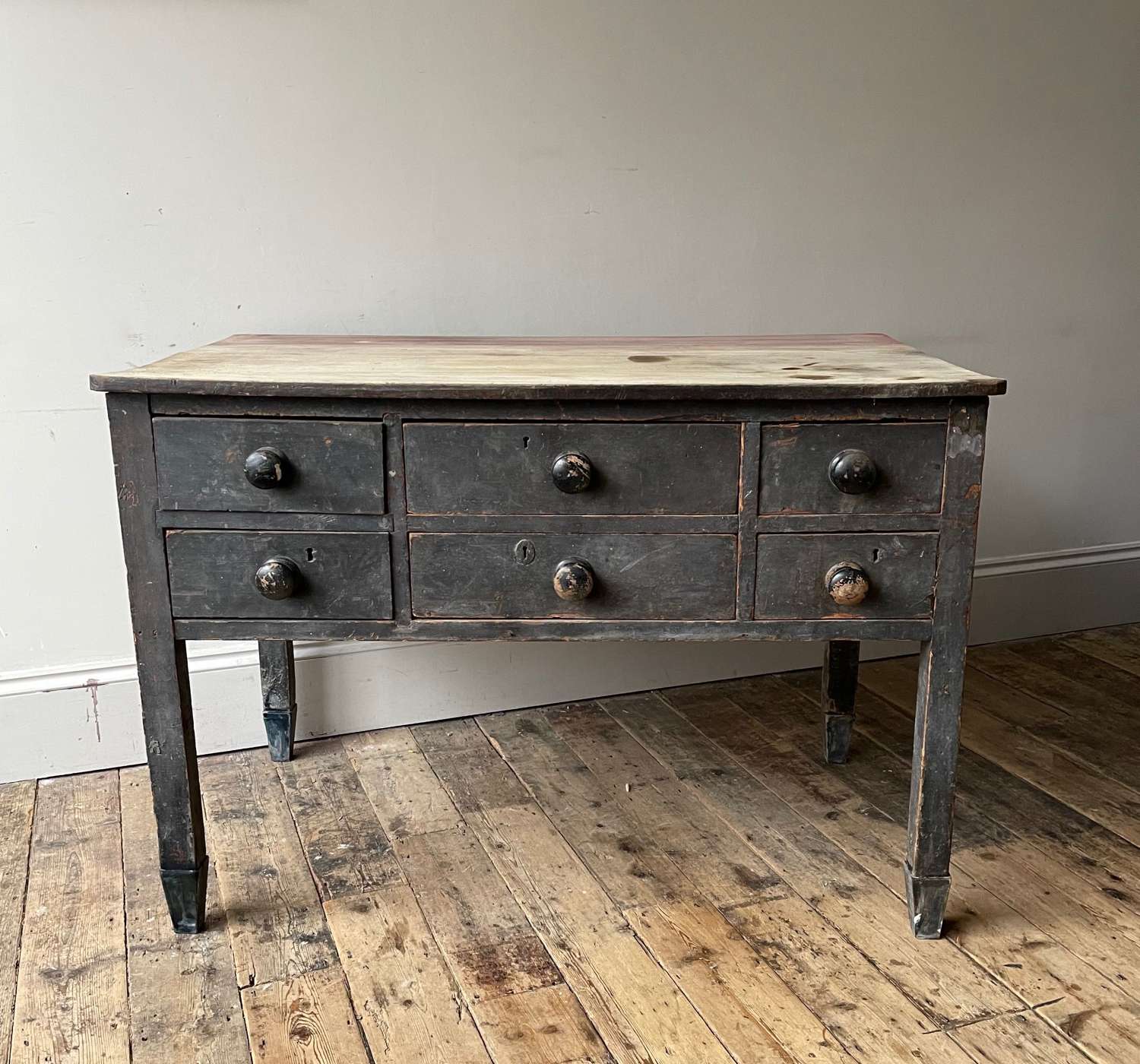 19th century painted preparation table