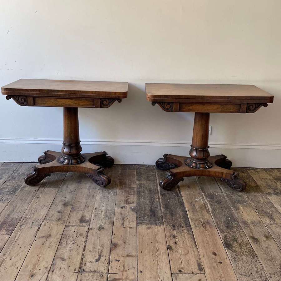 A pair of Willian IV tables