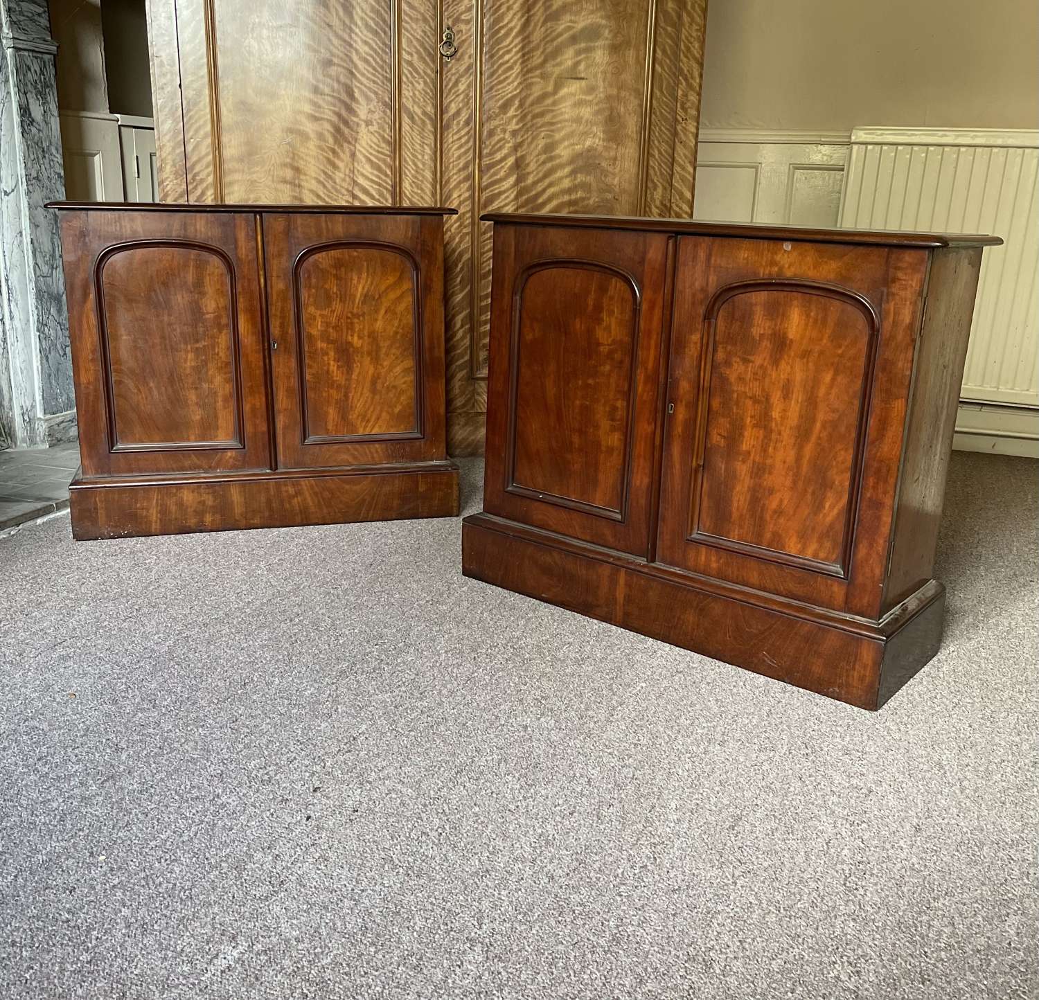 A pair of 19th century cupboards