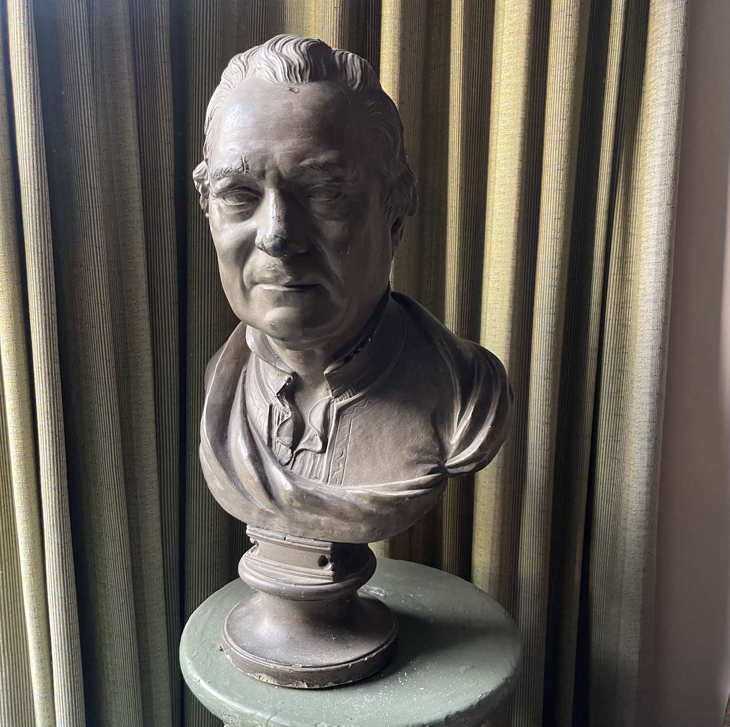 A 19th century portrait bust of  Robert Clive