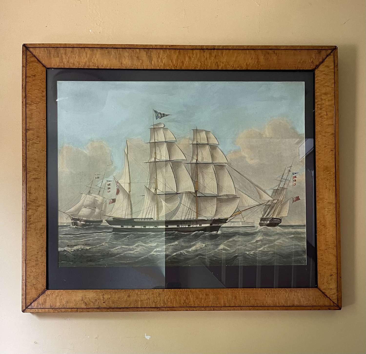 A large 19th century ship portrait