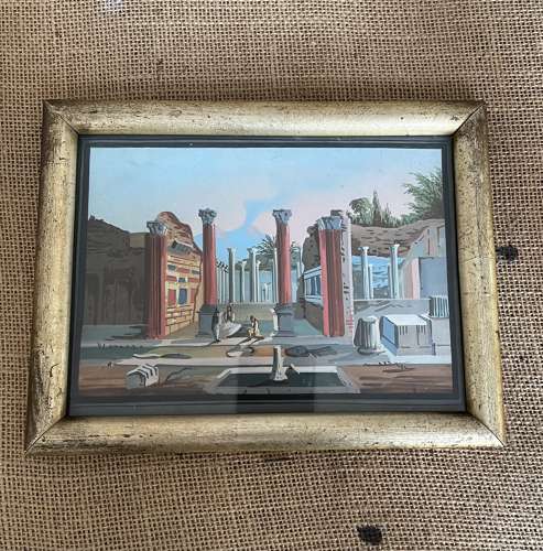 19th century view of Pompeii