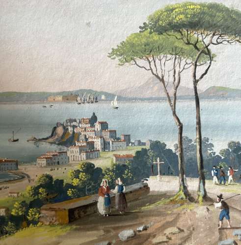 19th century view of Pompeii