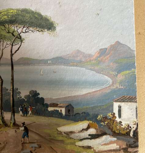 19th century view of Pompeii