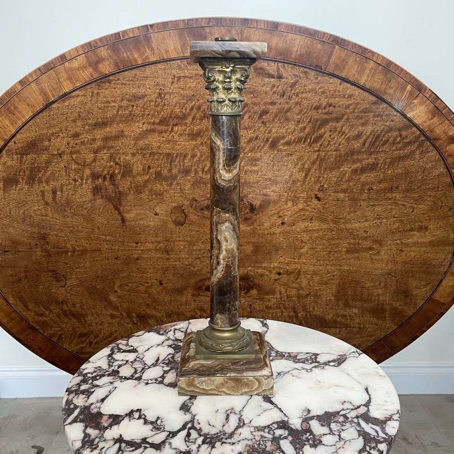 19th century Egyptian alabaster column