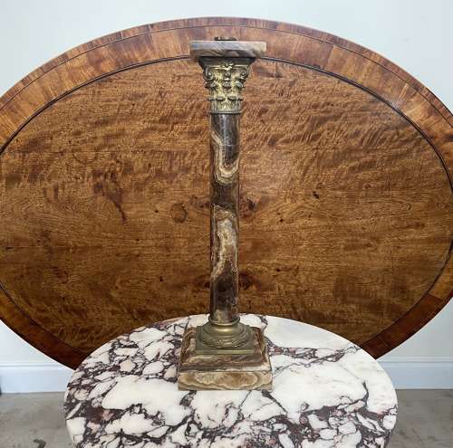19th century Egyptian alabaster column