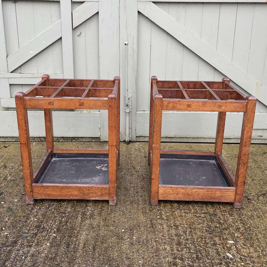 A pair of 19th century stick stands
