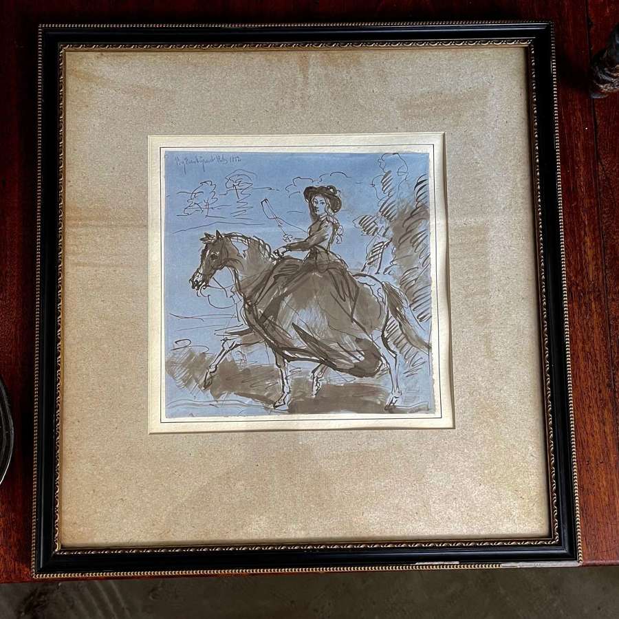 Pen and wash by Sir Francis Grant P.R.A