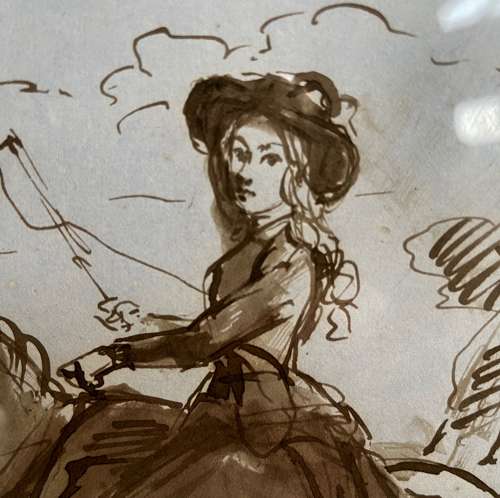 Pen and wash by Sir Francis Grant P.R.A