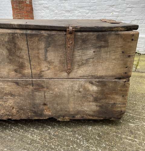 A very rare Medieval Church chest.