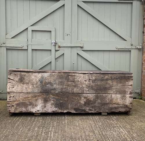 A very rare Medieval Church chest.