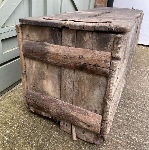A very rare Medieval Church chest.