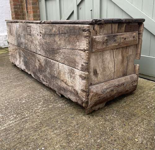 A very rare Medieval Church chest.