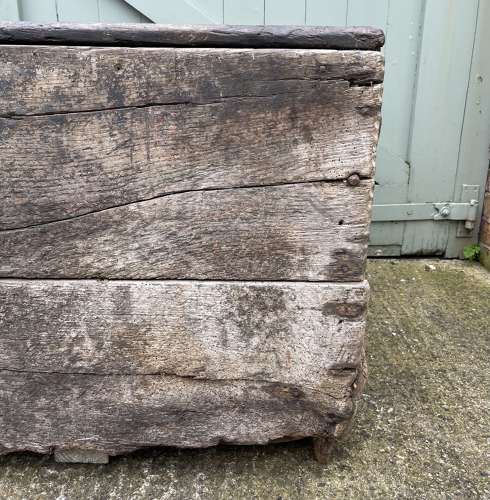 A very rare Medieval Church chest.