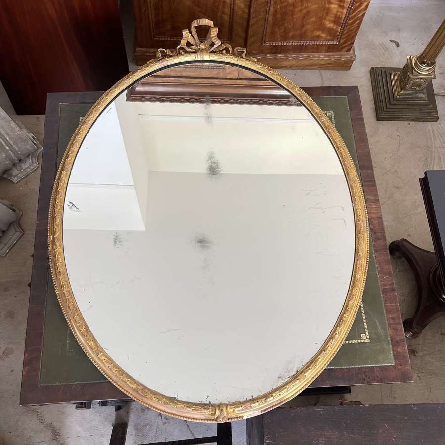 Large 19th century gilt mirror
