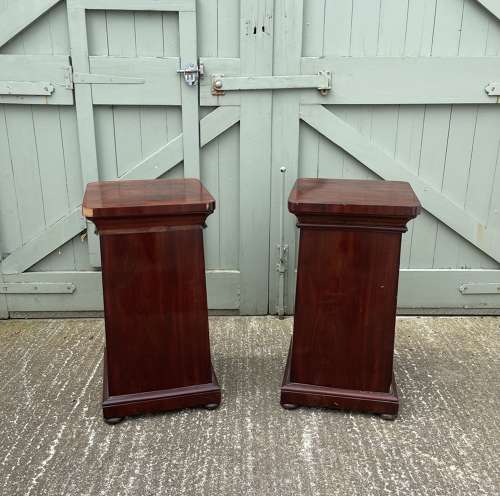 A pair of 19th century bedside cabinets