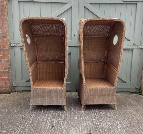 A pair of Dutch porters chairs