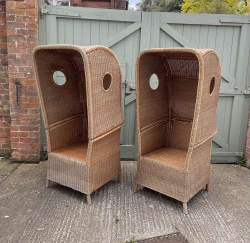 A pair of Dutch porters chairs