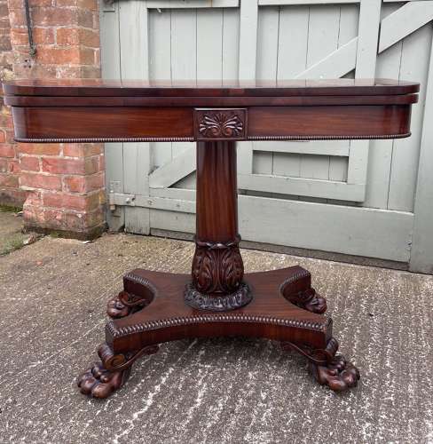 A pair of Regency card tables