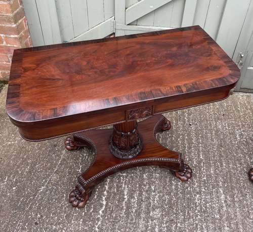A pair of Regency card tables