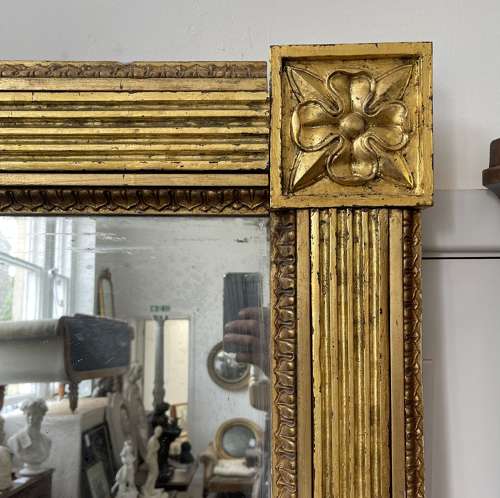 A very large Regency overmantle mirror
