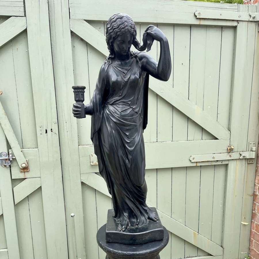 19th century figural lamp by Shout & Sons after Humphry Hopper