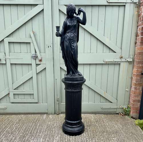 19th century figural lamp by Shout & Sons after Humphry Hopper