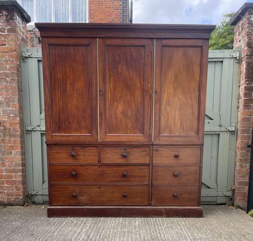 A 19th century compactum wardrobe