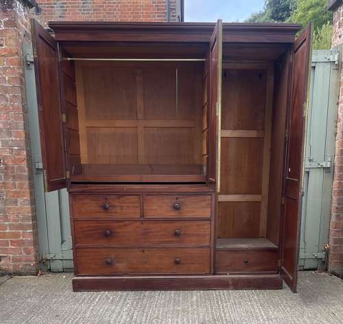 A 19th century compactum wardrobe