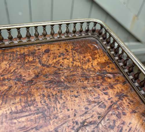 19th century burr oak Davenport desk