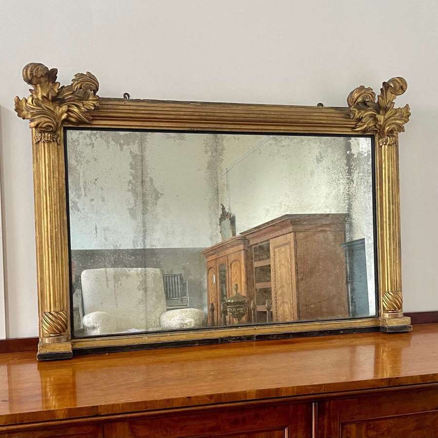 19th century overmantle mirror