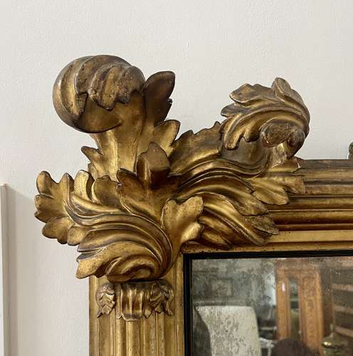 19th century overmantle mirror