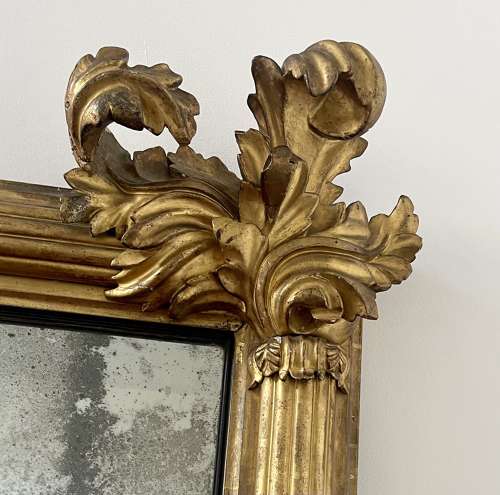 19th century overmantle mirror