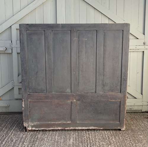 An early 19th century painted tavern settle