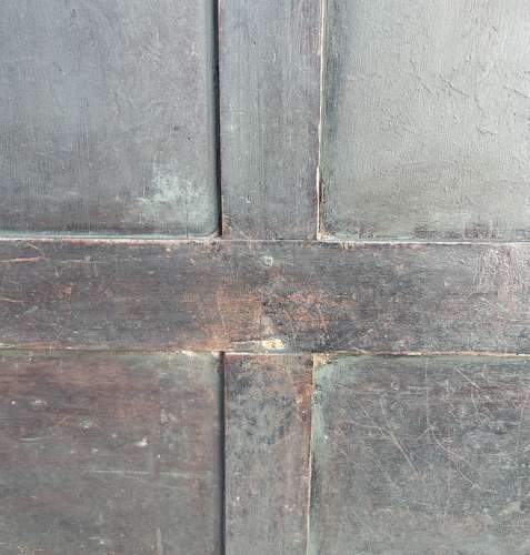 An early 19th century painted tavern settle