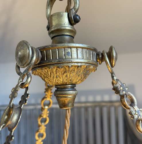 19th century alabaster plafonnier