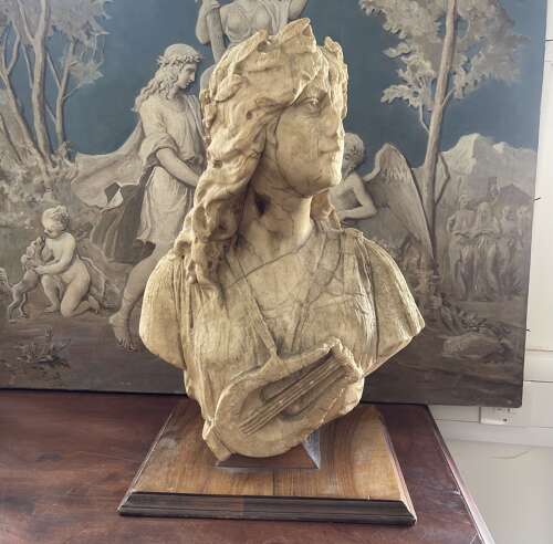18th century, stone bust of Orpheus