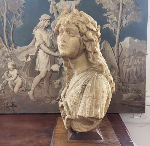18th century, stone bust of Orpheus