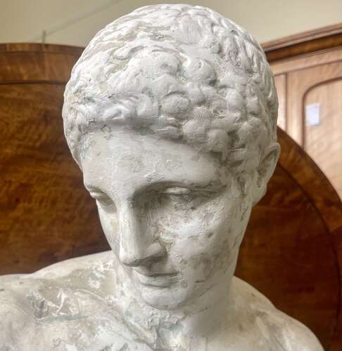 A 19th century plaster cast of the Capitoline Antinous