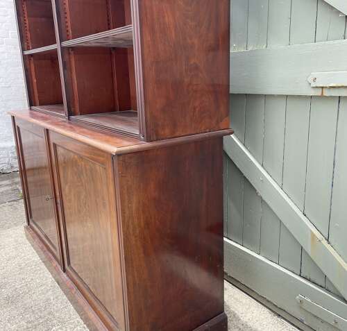 A 19th century open bookcase