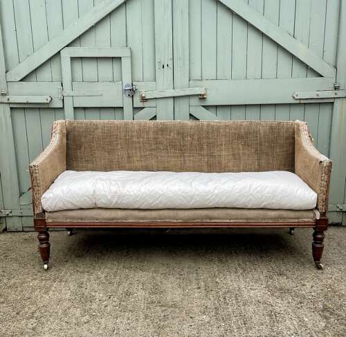 A 19th century mahogany sofa
